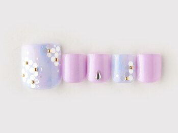 ネイルサロン アビー グランデュオ蒲田店(abbie)/【紫陽花フット2021】¥12100
