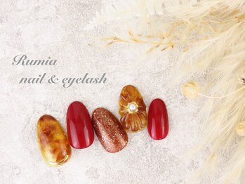 ルミア(Rumia)/べっ甲秋ネイルデザイン