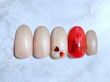 ディースタイル ネイルスタジオ(d-style)/バレンタインネイル¥7700