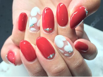 リエル(Riel)/ハートちりばめネイル☆新規6980