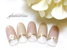 ネイルグラマラス 西新井店/《パラジェル》上品フレンチf2