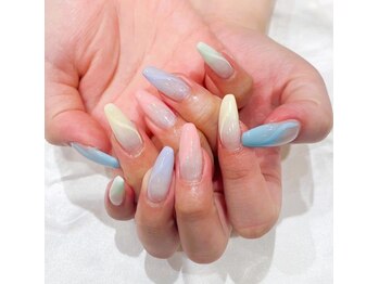 ヘアアンドネイル ミューズ 新浦安店(HAIR&NAIL MUSE)/くすみパステルカラーカラフル