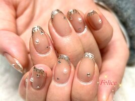 ラメフレンチ☆