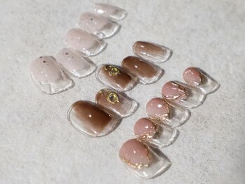 ディーネイル(DEE nail nagoya)の写真/【オフケア込◆セミオーダーシンプル¥4950/スタンダード¥5500】デザインサンプル多数!オフィスネイルにも◎