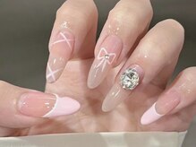 ウサギネイル 新大久保店(usagi nail)/ピンクネイル