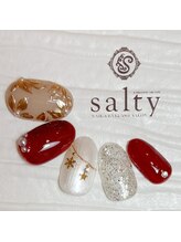 ネイルアンドアイラッシュサロン ソルティ 寺田町(salty)/ミラーフラワー
