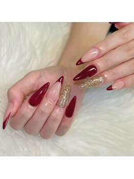 プリマ(Prima)/スカルプ×赤フレンチ