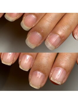 ロイヤル ネイルサロン(Royal nail Saloon)/ピンク部分を縦長に！