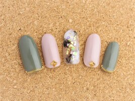 カーキ×グレージュ　￥8、760