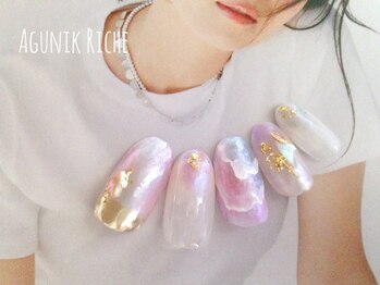 アグニークリッシェ(Agunik Riche)/【水彩ニュアンスネイル】