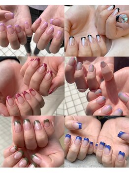 Mネイルアンドカフェ シェレステ/★フレンチネイル★