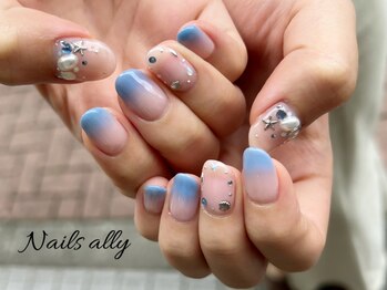 ネイルズアリー 立川店(Nails ally)/エアブラシ×シェル×ヒトデ×夏