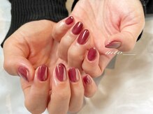 ネイルサロン イントゥ(into_)/ミラー　ブラウン　ピンク