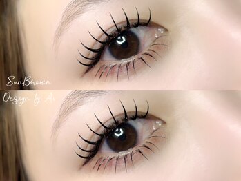 サンブラウン(SUN BROWN)/eyelash design by Ai