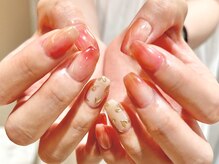 サイン(sin.)/桃ネイル