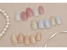 ネイルサロンprish銀座4丁目店【マグネット&フットネイル定額サロン】/5000円　キラキラ　シンプル
