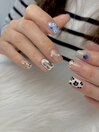 個性派お花ネイル