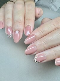 新生活/上品ワンポイントネイル