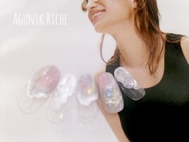 【水彩ニュアンスネイル】