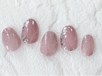 ビューティーネイルサロン クリアーズ(Clears)/キラキラピンクネイル