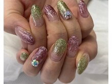 ペッシュブルーム 梅田(Peche Bloom)/フラッシュネイル/長さだし10本