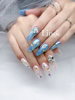 リノズネイルサロンプラス(Lino's Nail Salon +)/ミラー×ストーン☆