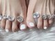セリーヌネイル(CERINE NAIL)の写真/普段は派手ネイルが出来ない方でもフットで華やぐ足元に♪お得な定額デザインや持ち込みアートも◎