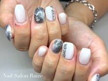ライズ 本町店(Raize)/大理石ネイル/ブラックネイル