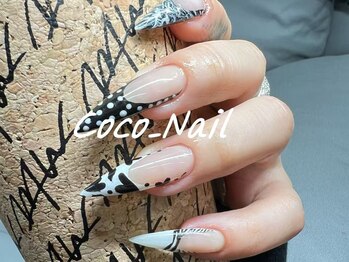 Coco_Nail Salon　横浜関内店【ココネイルサロン】/長さだし/柄フレンチ