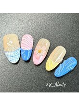 28ネイル 阿佐ヶ谷店/夏・海・マンスリーデザイン