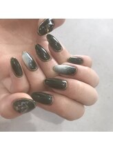 アンバー(Amber)/一周年記念シンプルネイル☆