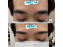 メンズビューティーカフェザパーム 大阪梅田(MEN'S BEAUTY CAFE×THE PERM)/パーマに合うメンズ眉毛Wax