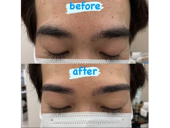 メンズビューティーカフェザパーム 大阪梅田(MEN'S BEAUTY CAFE×THE PERM)/パーマに合うメンズ眉毛Wax