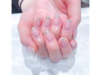 ヘアアンドネイル ミューズ 新浦安店(HAIR&NAIL MUSE)/ガラスフレンチクリアベース