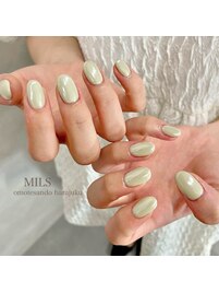 ミラーネイル（ライトグリーン）