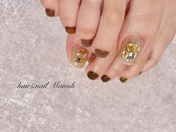 マニッシュ(Manish)/フットシェラック/アート2本