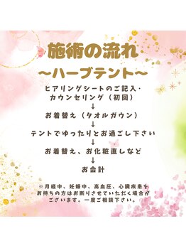 ナチュリス(Natulis)/施術の流れ(ハーブサウナ)