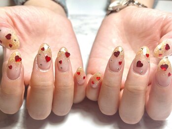 クレスト 高槻店(CREST)/キラキラハートネイル♪