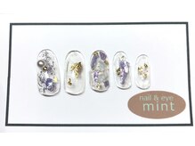 ネイルアンドアイ ミント(nail＆eye mint)/クリアベース☆シェルネイル☆