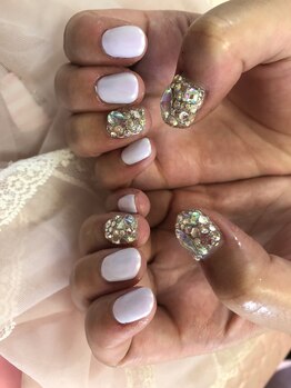 ネイルサロン パピリオ(Nail Salon papilio)/埋め尽くしネイルを好きな色で☆