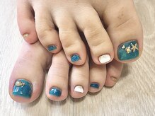 ティーエス ネイル ガーデン(T.S Nail Garden)/海色フットデザイン