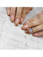 ノエム ネイルサロン(NOEM)/ミラーネイル　オーロラミラー　