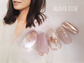アグニークリッシェ(Agunik Riche)/【グレージュネイル】