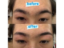 メンズビューティーカフェザパーム 大阪梅田(MEN'S BEAUTY CAFE×THE PERM)/パーマに合うメンズ眉毛Wax