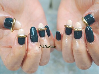 バイカラーリングネイル Pg ネイルローズ Nail Rose のフォトギャラリー ホットペッパービューティー