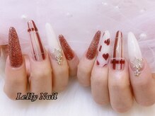 レヒネイル(LeHy nail)/チェック×ハートネイル