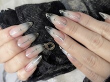 ネイルズバー 新宿店(Nails Bar)/シルバーグラデーションネイル