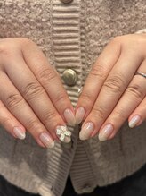 エン(enn)/ラメ×ベージュ