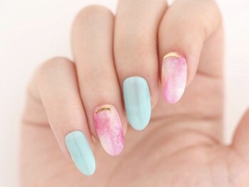 エムスラッシュ ネイル たまプラーザ(M.SLASH)/タイダイネイル