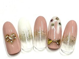 バレンタインネイル